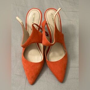 Zara Basic Collection orange heels